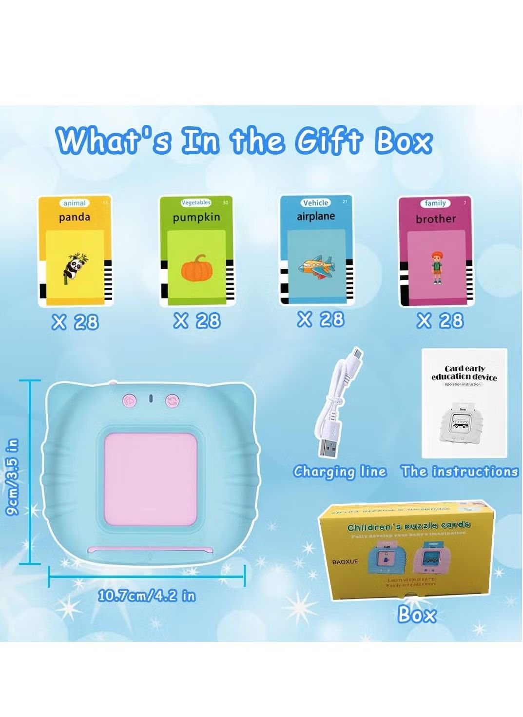 Learning flash cards for toddlers